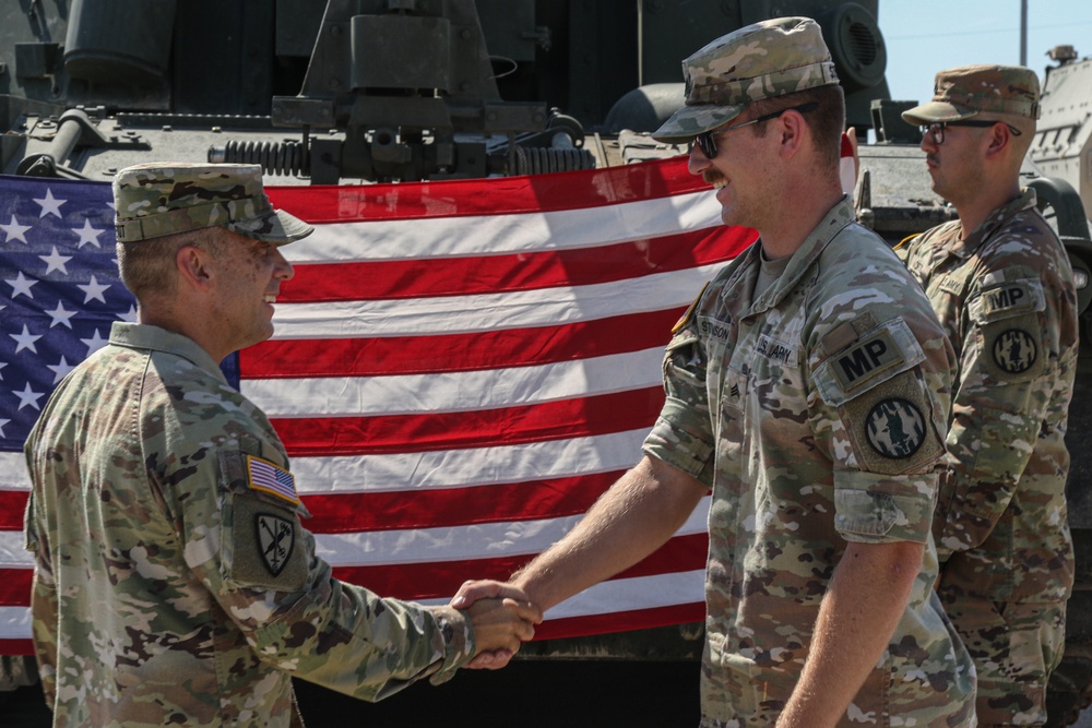 Sgt. Hunter Stevenson Reenlistment Ceremony