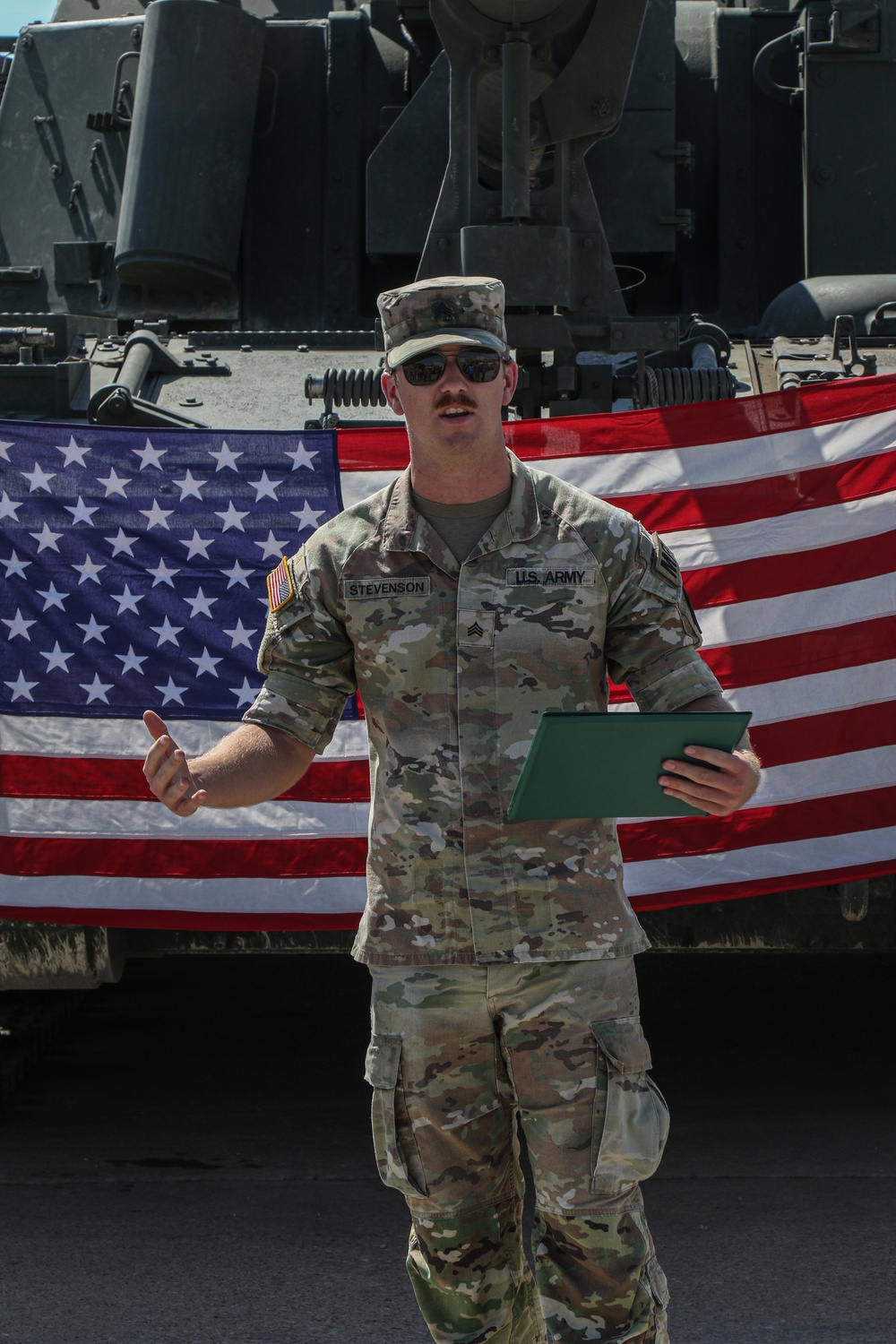 Sgt. Hunter Stevenson Reenlistment Ceremony