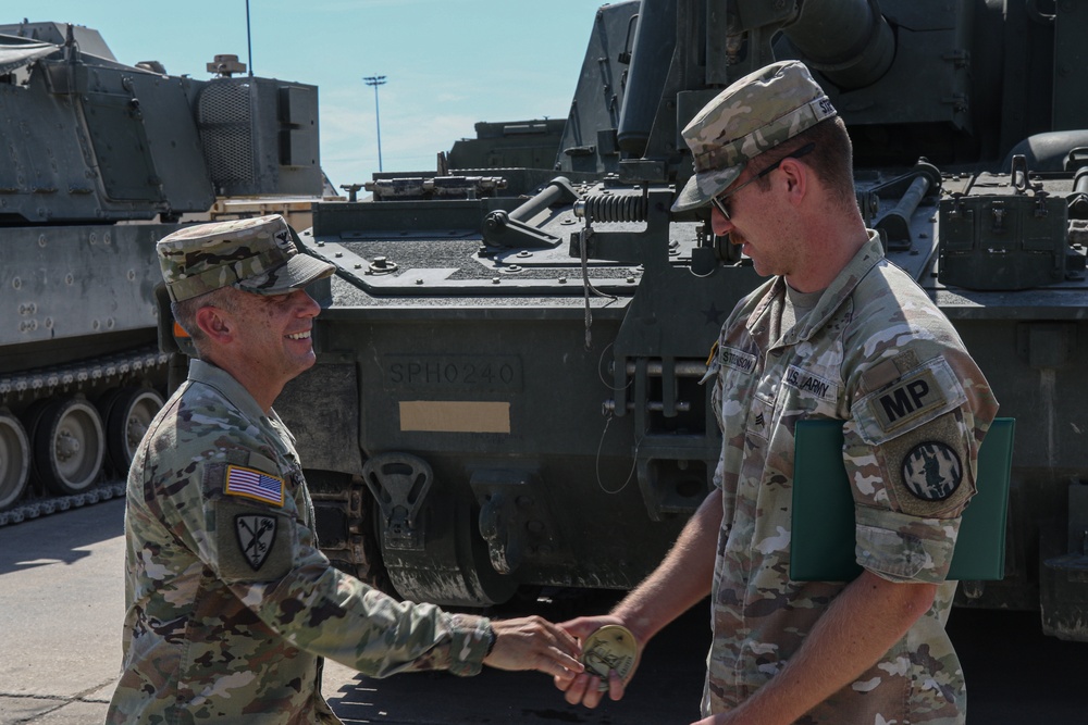 Sgt. Hunter Stevenson Reenlistment Ceremony