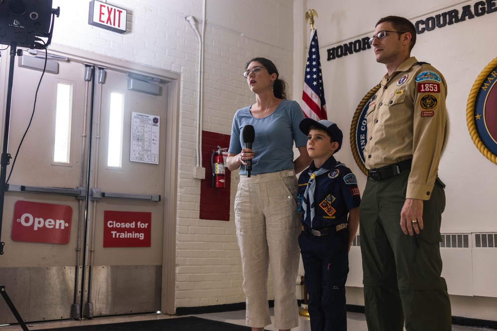 Boy Scouts of America Conduct Interviews on Marine Corps Base Quantico