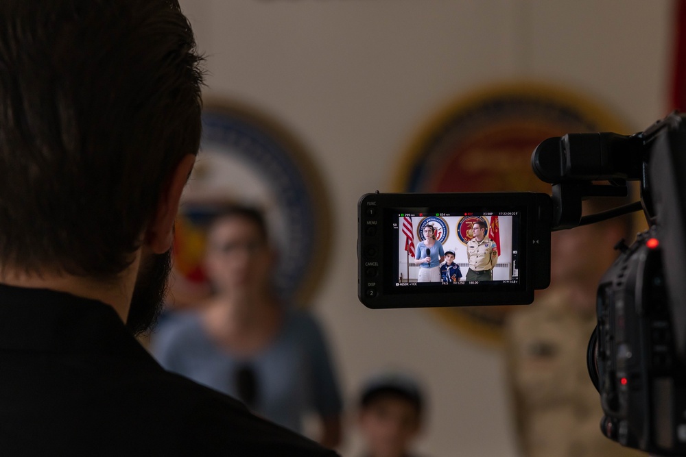 Boy Scouts of America Conduct Interviews on Marine Corps Base Quantico