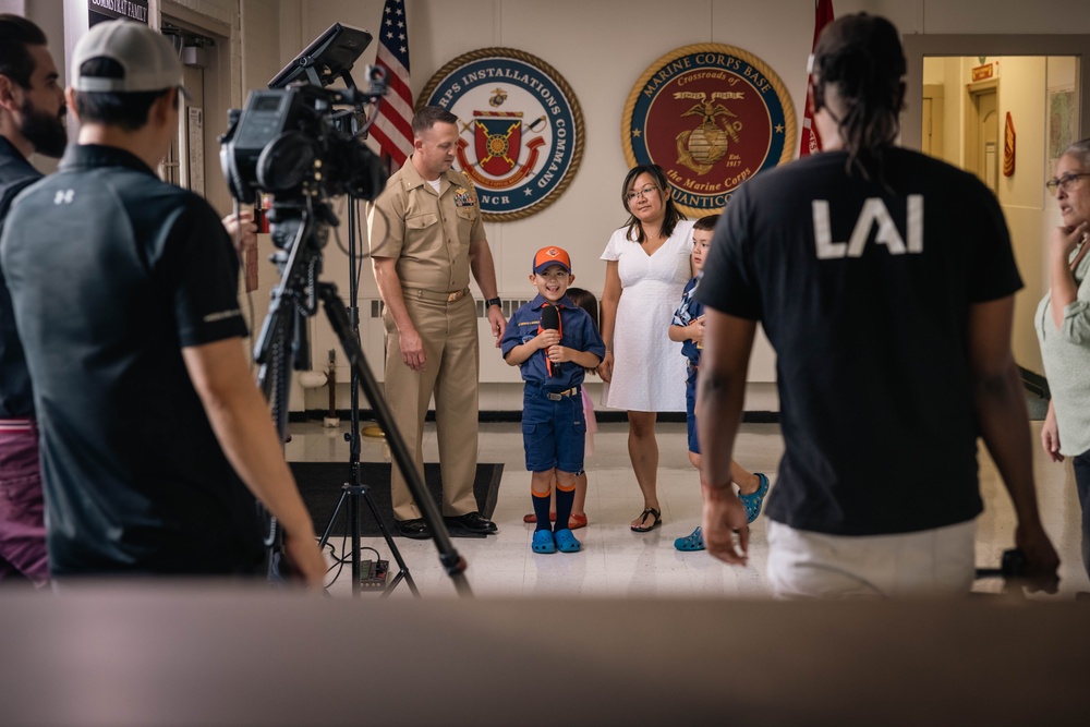 Boy Scouts of America Conduct Interviews on Marine Corps Base Quantico