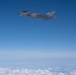 Alaska F-22s and F-35s refuel from a KC-46 during RF-A 24-3