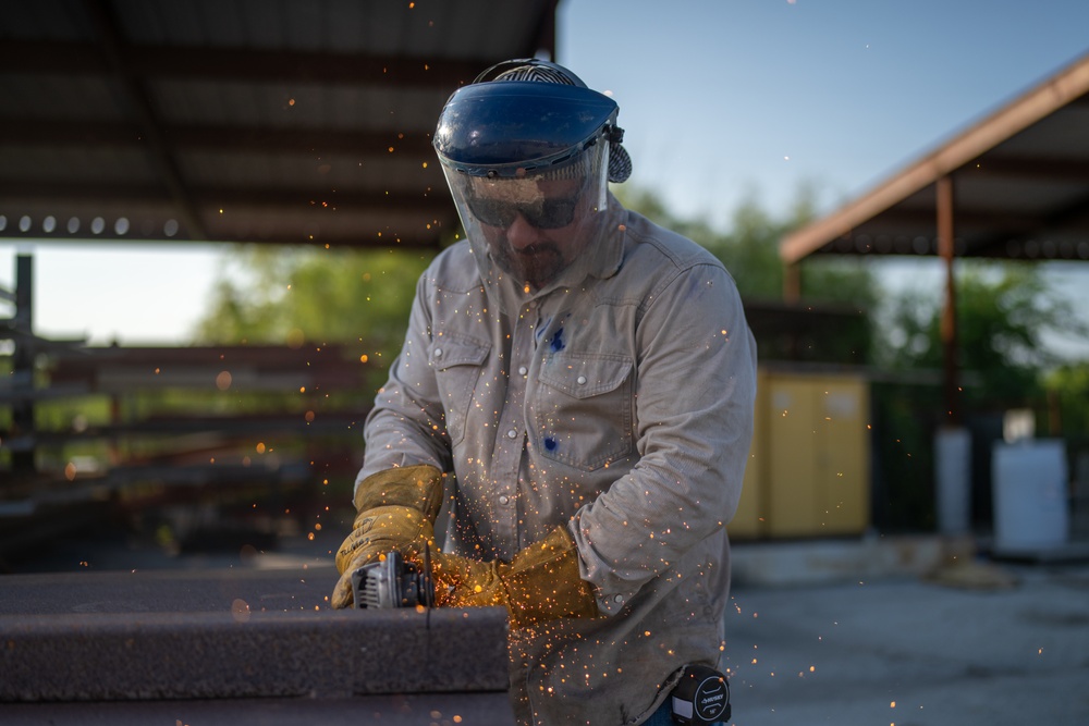 502d Civil Engineer Squadron welders maintain JBSA Dining Facility