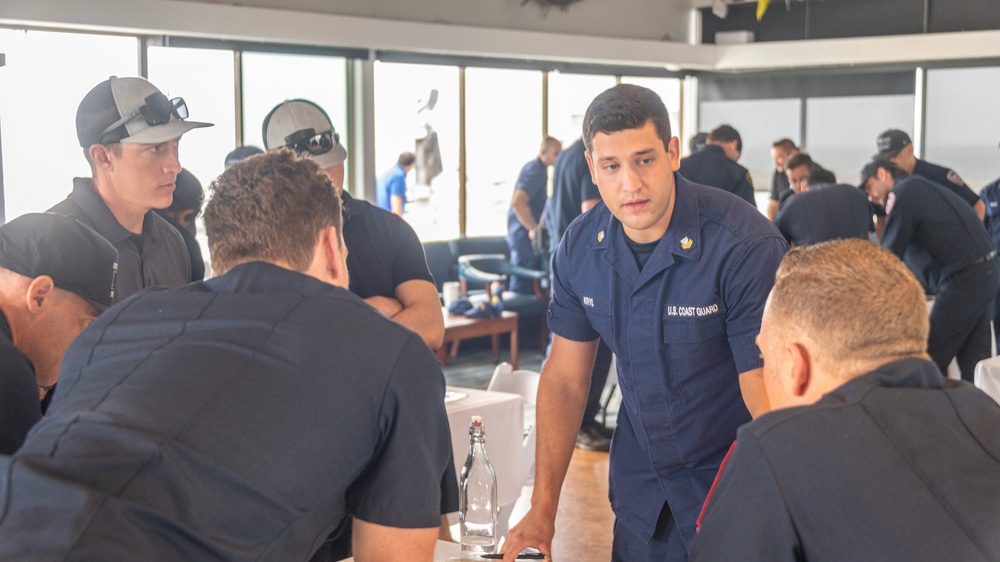 U.S. Coast Guard Members Build Partnerships At An Inter-agency Search and Rescue Coordination Training