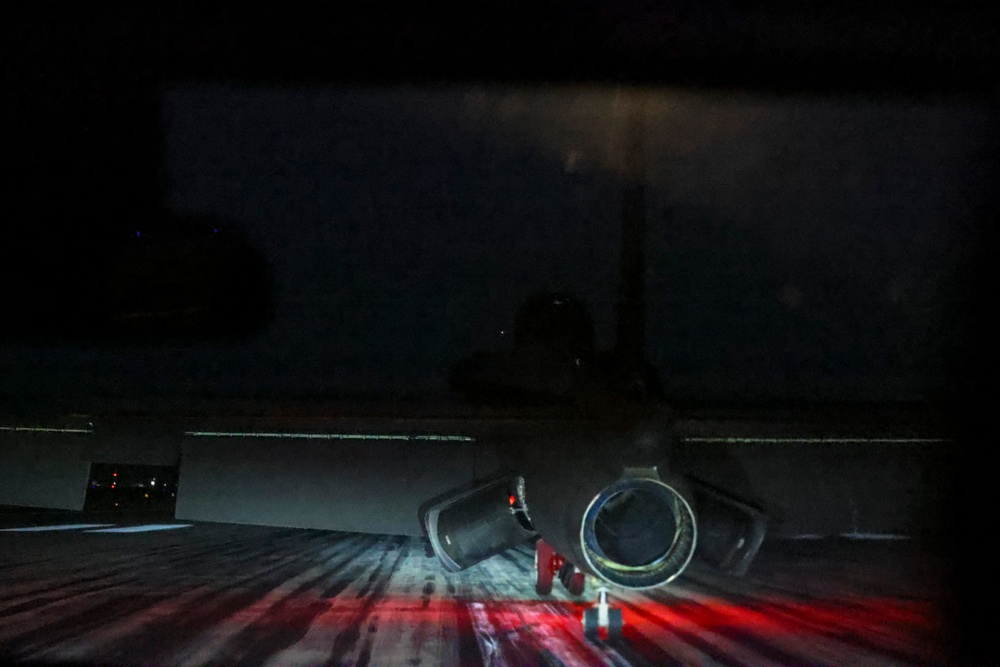 TU-2S Dragon Lady lands at night