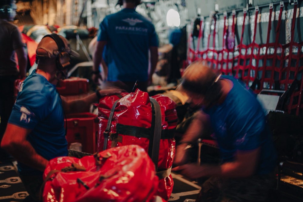 California Air National Guard's 129th Rescue Wing Conduct Critical Pacific Ocean Medical Air-Drop