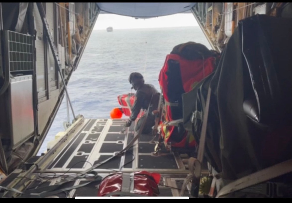 California Air National Guard's 129th Rescue Wing Conduct Critical Pacific Ocean Medical Air-Drop