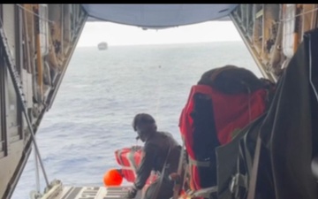 California Air National Guard's 129th Rescue Wing Conduct Critical Pacific Ocean Medical Air-Drop