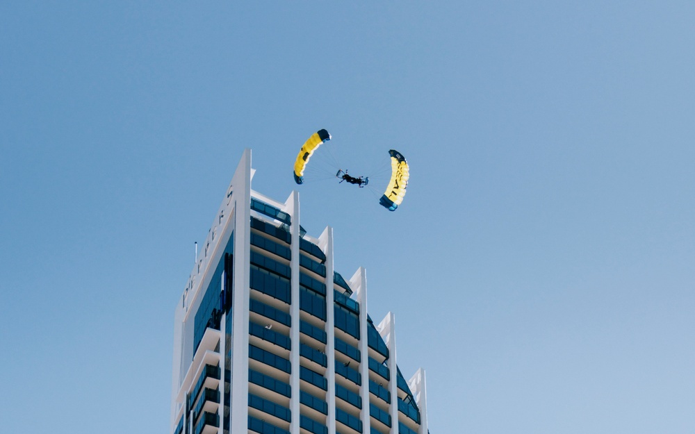 DVIDS Images Navy Parachute Team Jumps into Pacific Airshow Gold