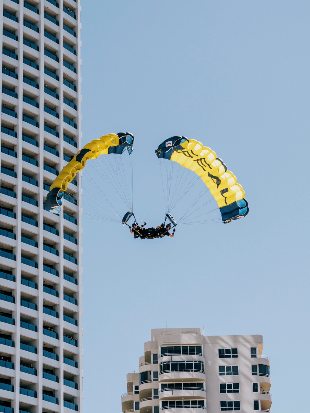 Navy Parachute Team Jumps into Pacific Airshow Gold Coast Australia 2024