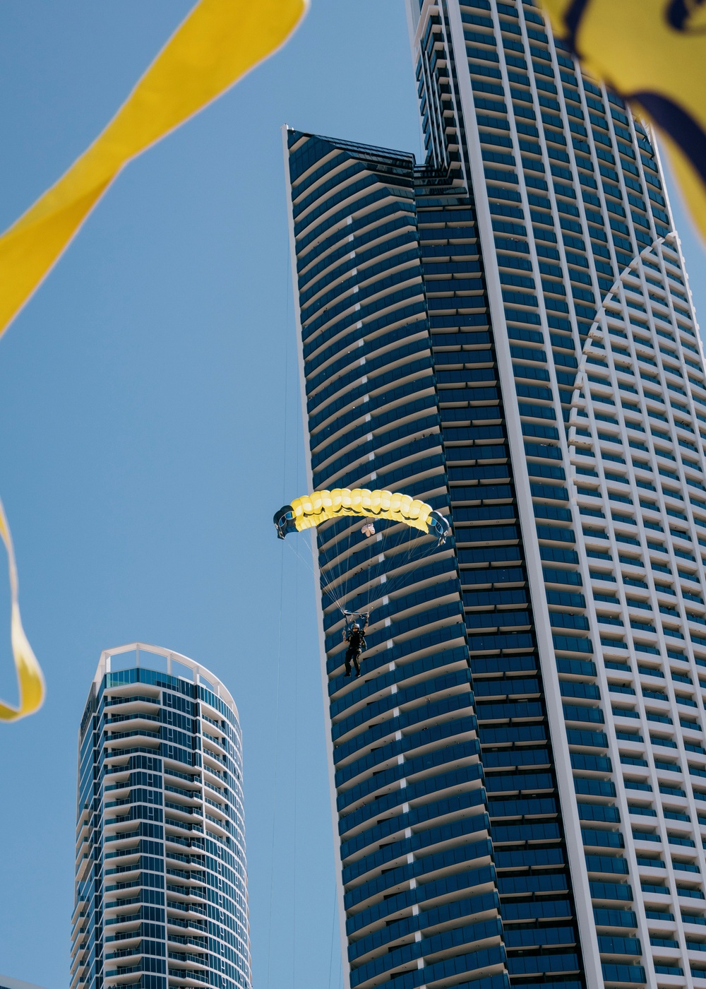 Navy Parachute Team Jumps into Pacific Airshow Gold Coast Australia 2024