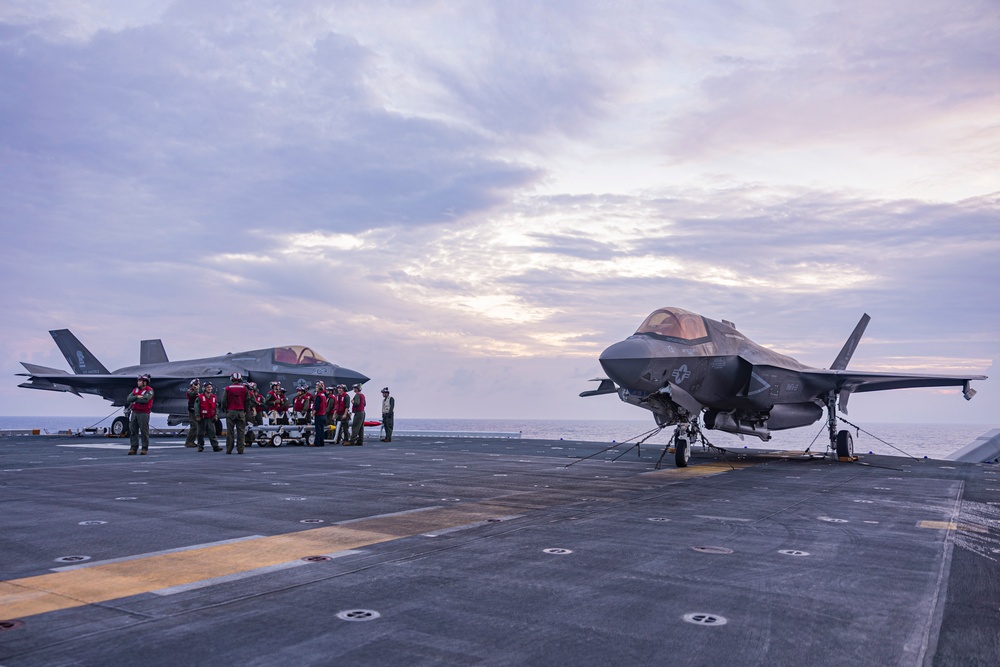 31st MEU conducts F-35B Ordnance Load in vicinity of Miyako Strait