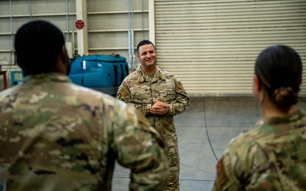 Exemplifying leadership: Master Sgt. Houston Clark