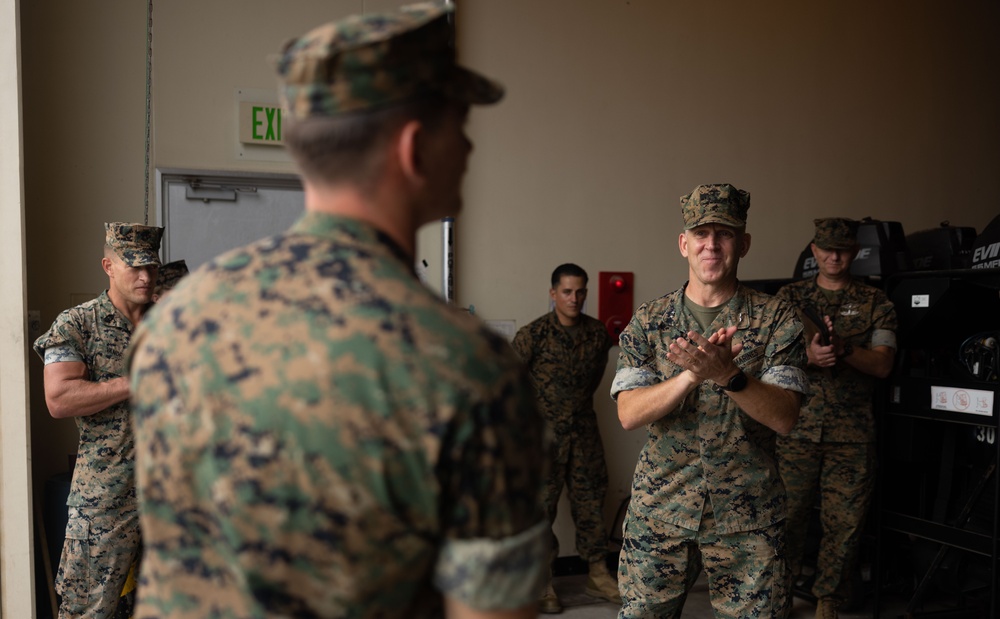 3d Marine Division Commanding General Presents 3d Marine Division NCO of the Quarter Award