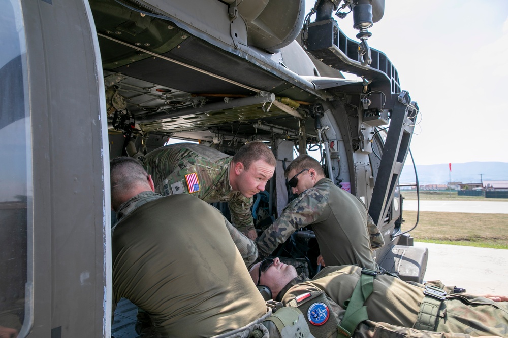 Polish soldiers assigned to Regional Command East of the KFOR mission participated in hot/cold load training at Camp Novo Selo, Kosovo Aug. 18, 2024.