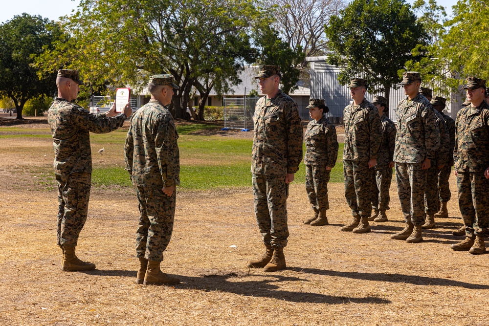 MRF-D 24.3 Marine awarded for live-saving actions during training in Darwin, Australia