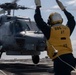 Frank E. Petersen Jr. conducts flight quarters