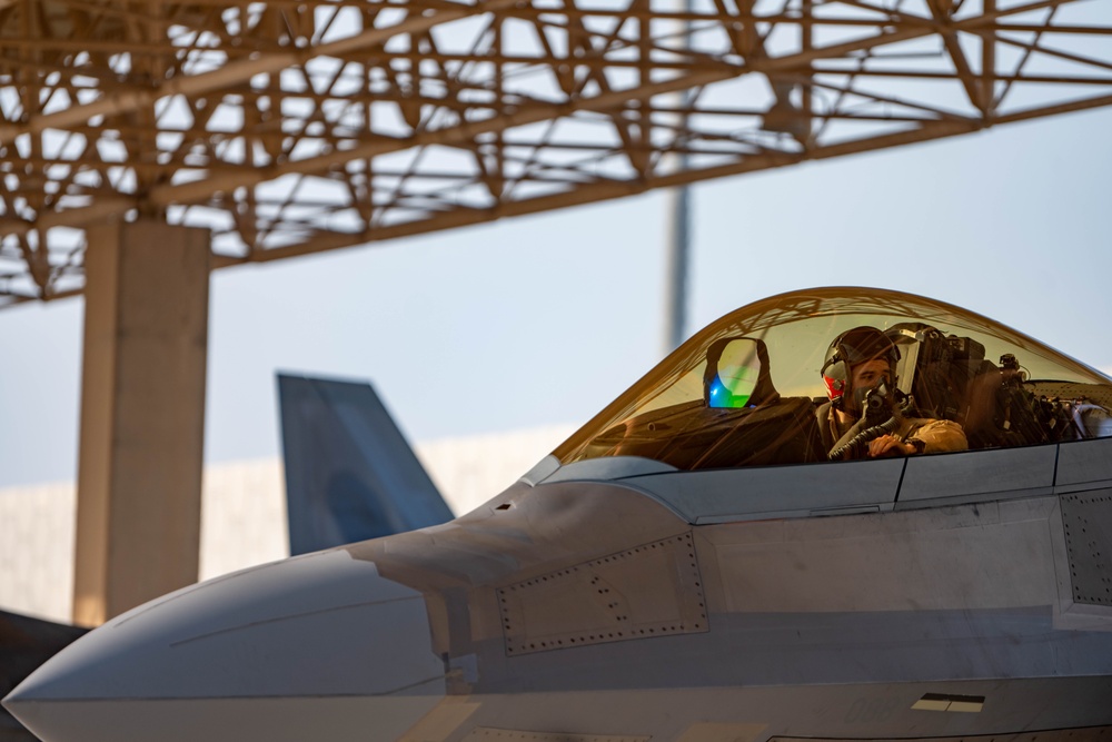 F-22s arrive in U.S. Central Command area to deter aggression