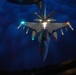 U.S. F-16s receive fuel from KC-135s over the CENTCOM area of responsibility