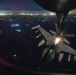 U.S. F-16s receive fuel from KC-135s over the CENTCOM area of responsibility