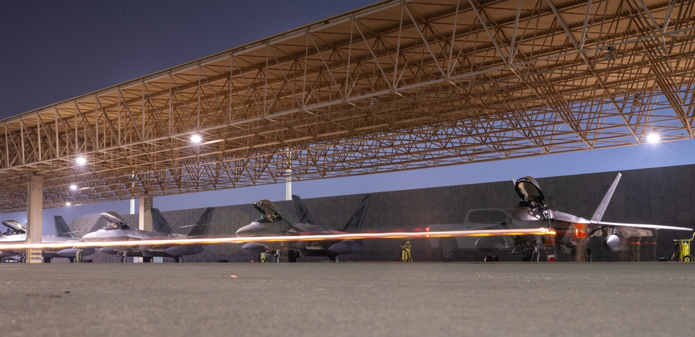 Additional F-22s arrive in U.S. Central Command area to deter aggression