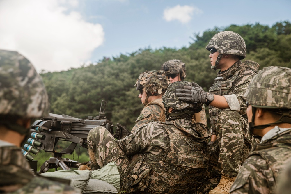 ROK Marines, BLT 1/5 Marines Conduct Live-fire Range in South Korea