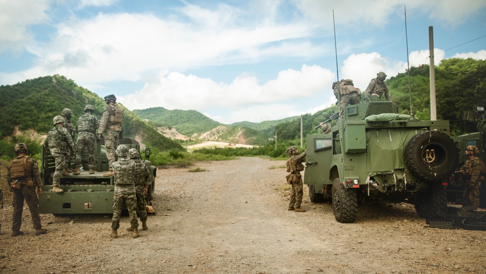 ROK Marines, BLT 1/5 Marines Conduct Live-fire Range in South Korea