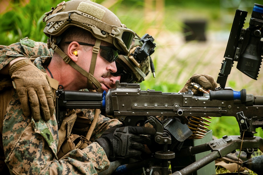 ROK Marines, BLT 1/5 Marines Conduct Live-fire Range in South Korea