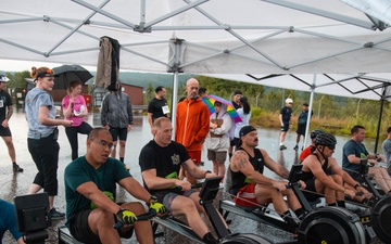 Competitors row, bike, run during inaugural Hohenfels Driathlon