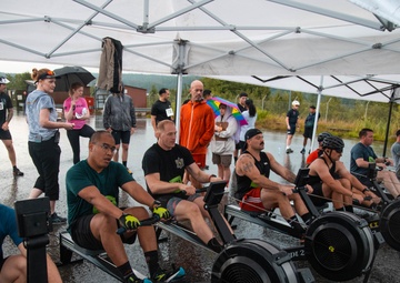 Competitors row, bike, run during inaugural Hohenfels Driathlon