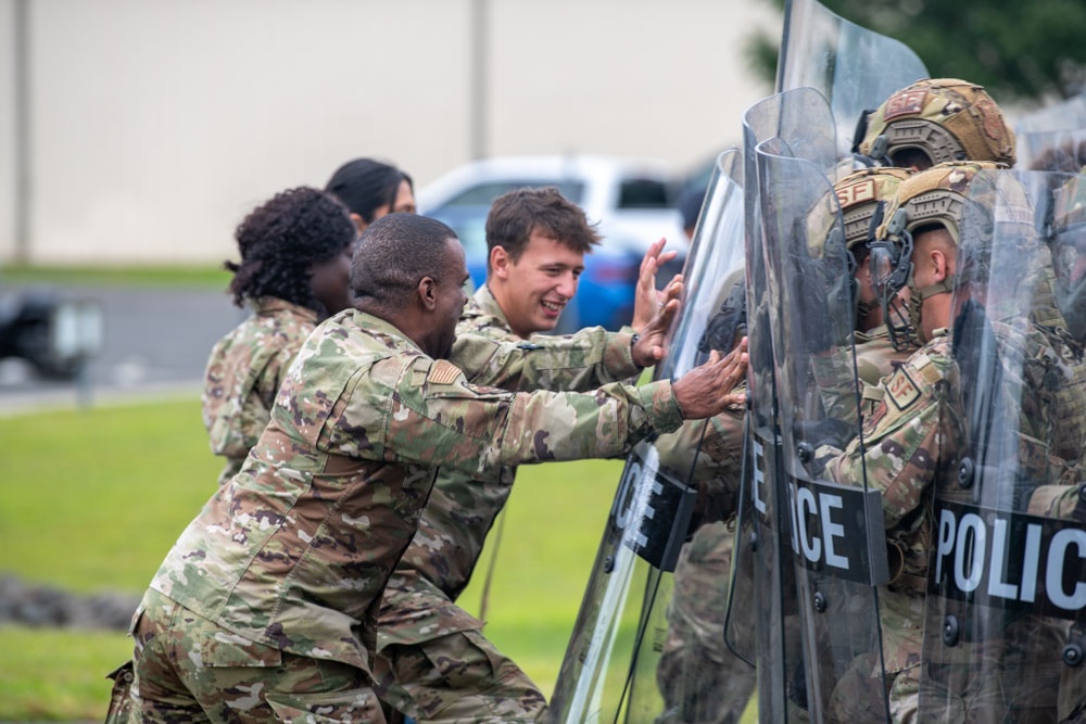 104th Fighter Wing conducts riot control training, boosts readiness