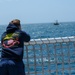 Coast Guard Cutter Northland personnel conduct fisheries boarding in the Atlantic Ocean