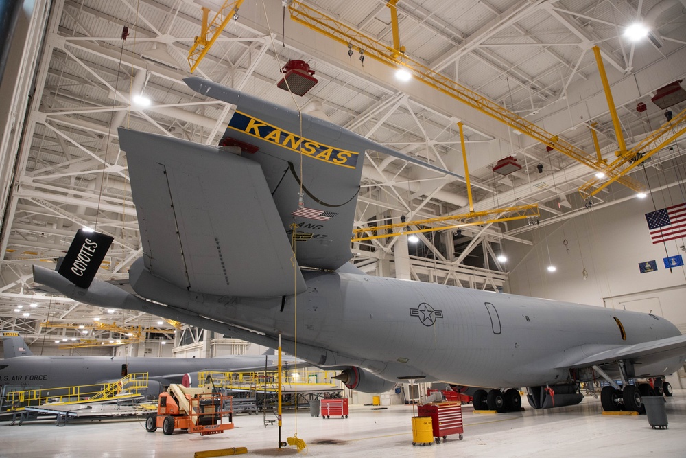 A Historic Revival: The 190th ARW Conducts Its First KC-135 Fin Fold in Ten Years