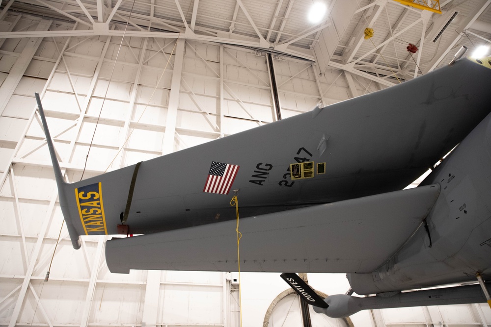 A Historic Revival: The 190th ARW Conducts Its First KC-135 Fin Fold in Ten Years