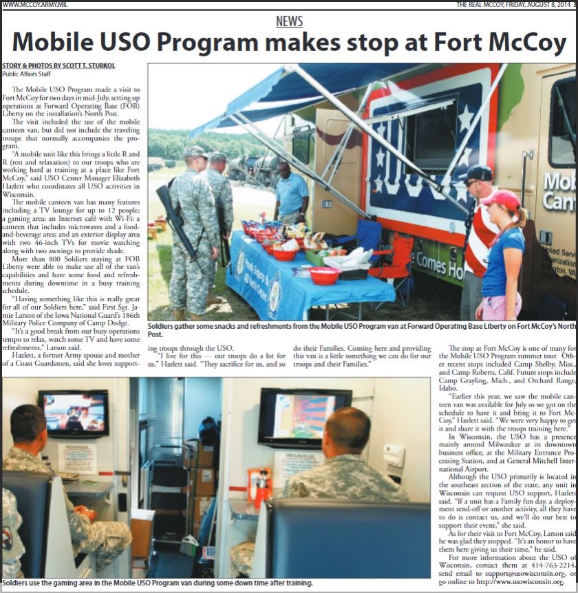 This Month in Fort McCoy History — August