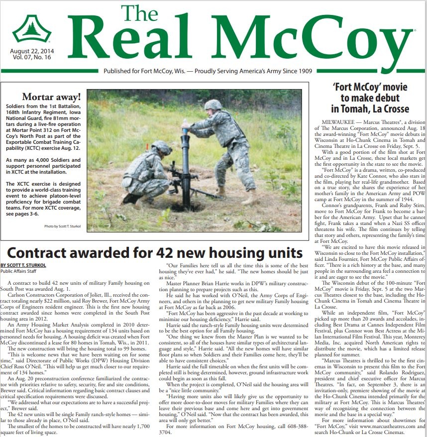 This Month in Fort McCoy History — August