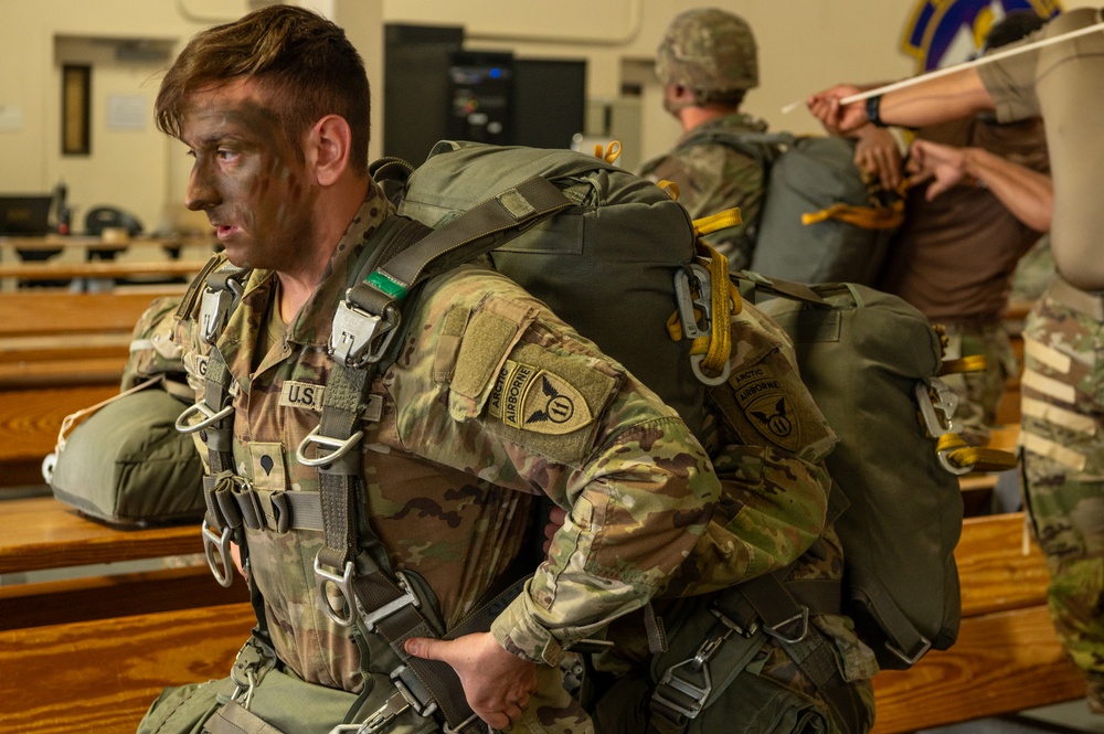 Arctic Angels jump in celebration of National Airborne Day