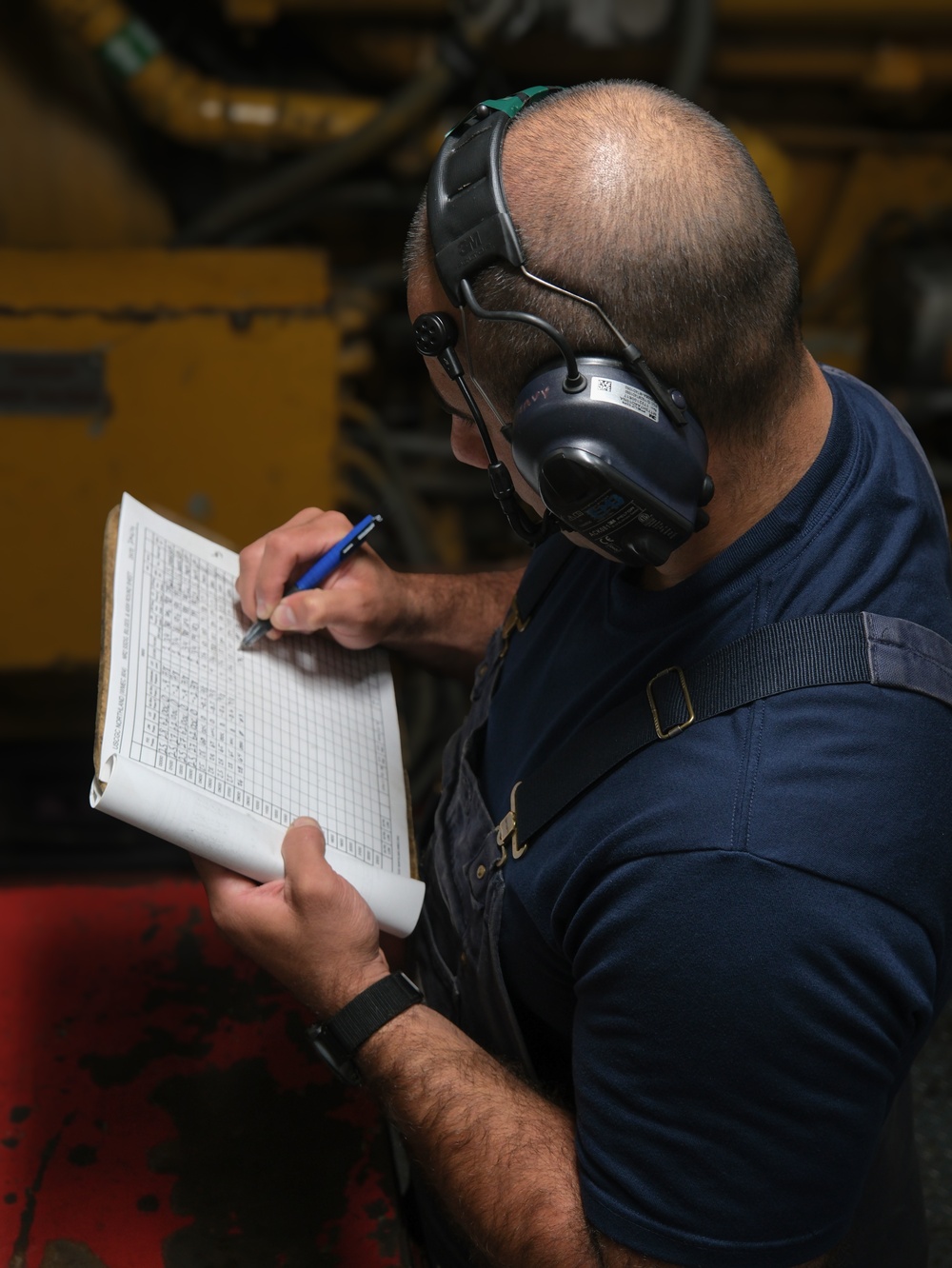 Coast Guard Cutter Northland crew members conduct engineering exercise at sea