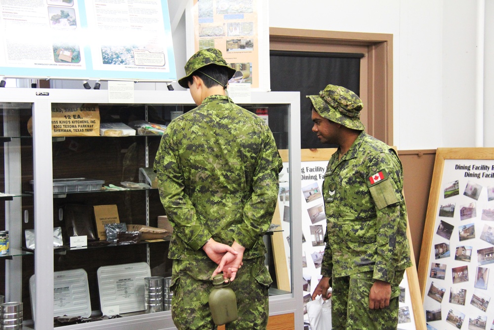 Canadian Soldiers visit Fort McCoy's Commemorative Area during 2024 Global Medic exercise