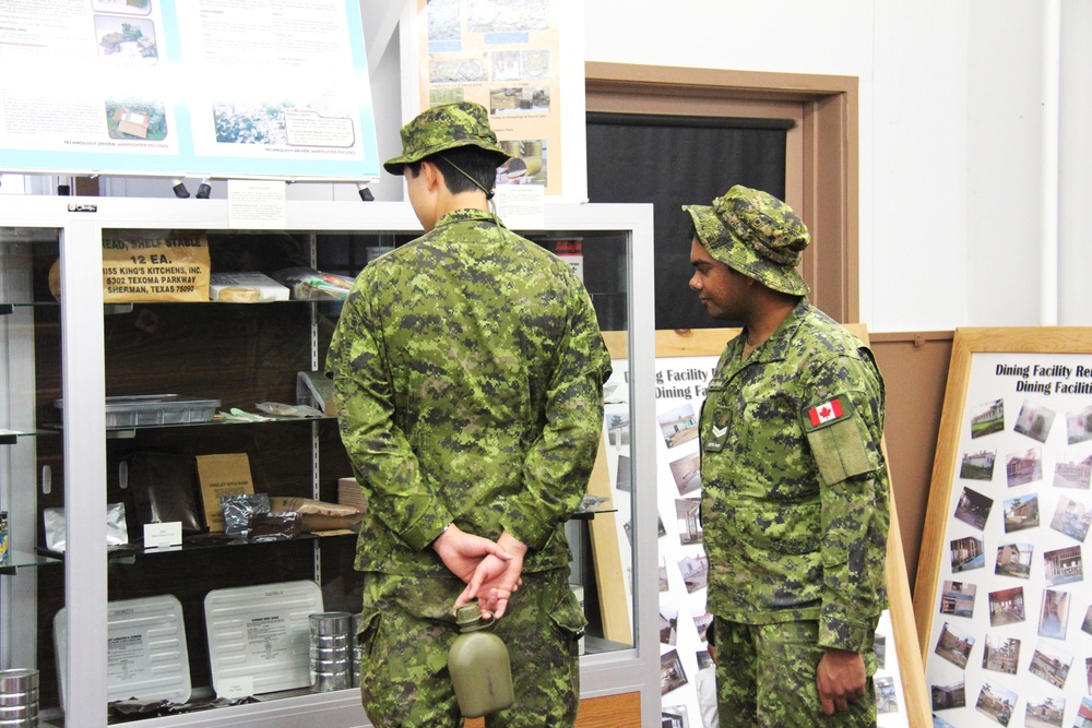 Canadian Soldiers visit Fort McCoy's Commemorative Area during 2024 Global Medic exercise