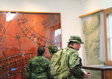 Canadian Soldiers visit Fort McCoy's Commemorative Area during 2024 Global Medic exercise
