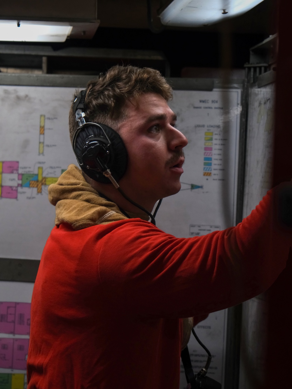 Coast Guard Cutter Northland crew members conduct drills while at sea