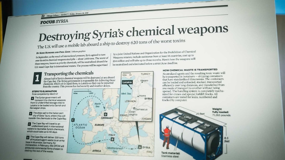 DTRA Commemorates Decade Since Syrian Chemical Weapons Destruction on the Cape Ray