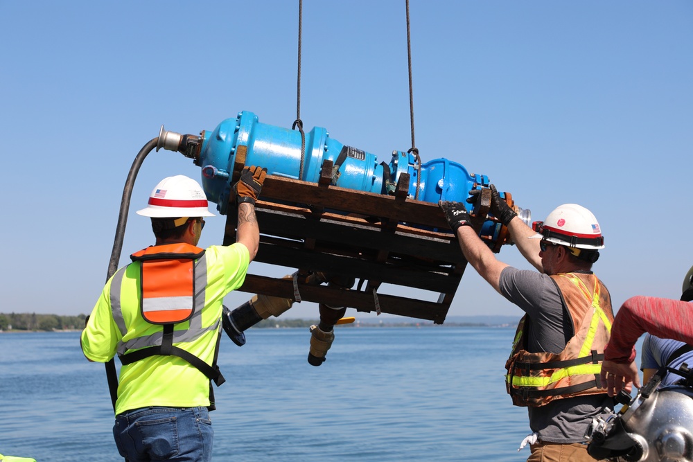 U.S. Army Corps of Engineers removes WWII era gates hidden in St. Marys River