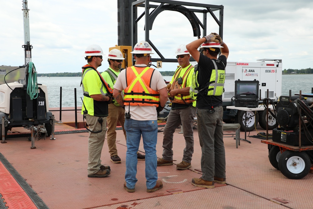 U.S. Army Corps of Engineers removes WWII era gates hidden in St. Marys River