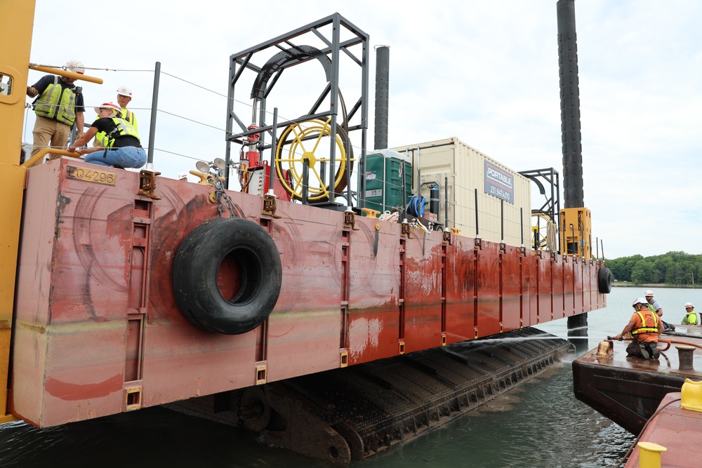 U.S. Army Corps of Engineers removes WWII era gates hidden in St. Marys River