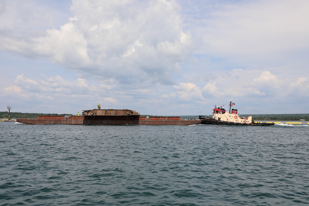 U.S. Army Corps of Engineers removes WWII era gates hidden in St. Marys River