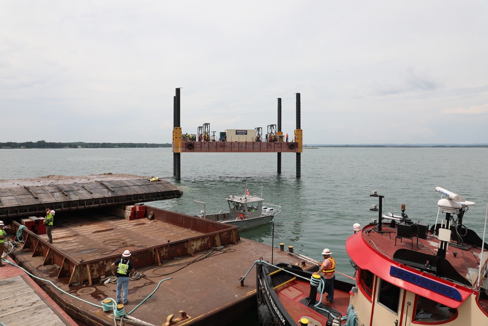 U.S. Army Corps of Engineers removes WWII era gates hidden in St. Marys River