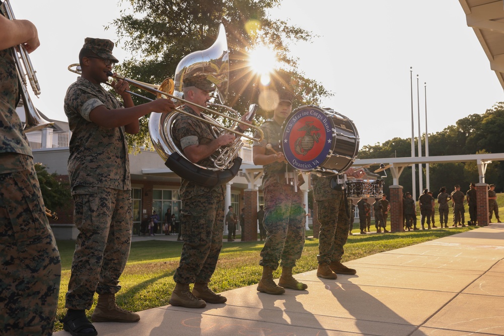 U.S. Marines welcome students back to school